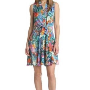 Amanda Uprichard Multicolor Floral Mini Dress